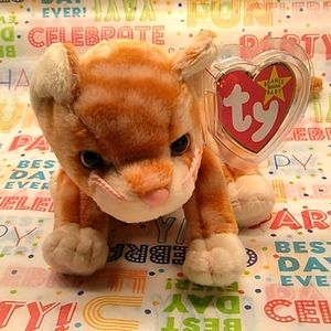 AMBER TY BEANIE BABY KITTEN NEW